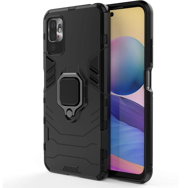 Бронь-чехол Ring Armor Case Xiaomi Redmi Note 10 5G (Черный)