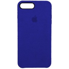 Чехол Alcantara Cover Apple iPhone 7 Plus / 8 Plus (Тёмно-синий)