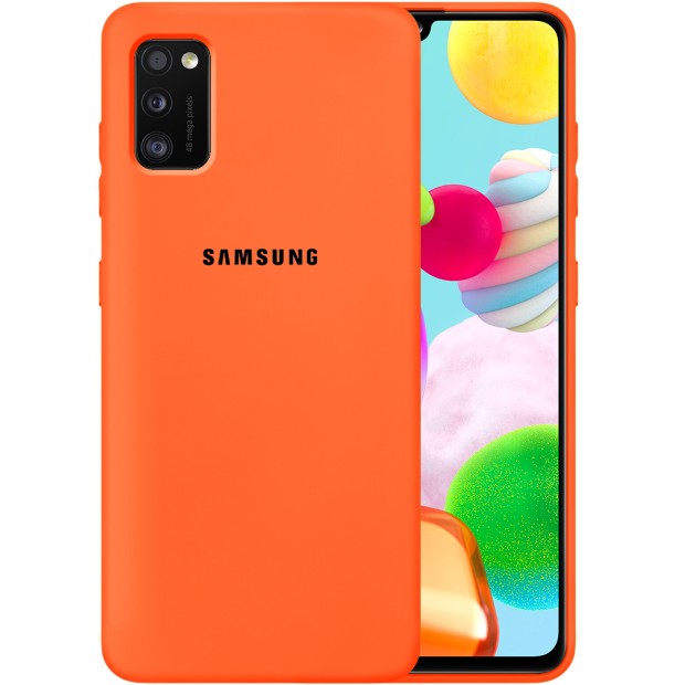 Силикон Original Case Samsung Galaxy A41 (2020) (Оранжевый)