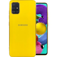 Силикон Zefir Matte Case Samsung Galaxy A51 (2020) (Жёлтый)
