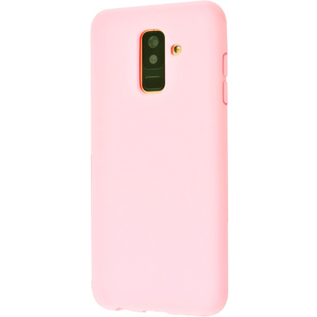 Силиконовый чехол iNavi Color Samsung Galaxy A6 Plus (2018) A605 (розовый)