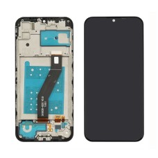 Дисплей для Motorola E6S (XT2053) с чёрным тачскрином и корпусной рамкой