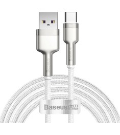 USB-кабель Baseus Metal Data 66W (2m) (Type-C) (Белый) CAKF000202