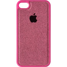 Силікон Textile Apple iPhone 4 / 4s (Рожевий)