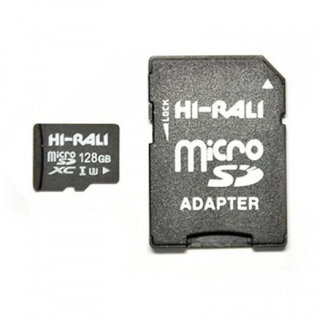 Карта памяти Hi-Rali MicroSDXC 128GB (UHS-3) (Class 10) + SD Adapter