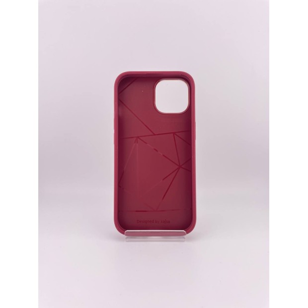 Чехол Kajsa Snake Pattern iPhone 15 (Burgundy)