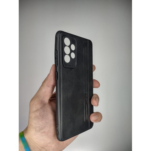 Накладка Leather Case Samsung Galaxy A52 (Чёрный)