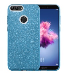 Силикон Glitter Huawei P Smart (Голубой)