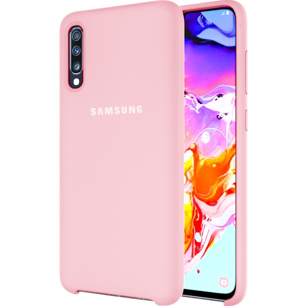 Силиконовый чехол Original Case Samsung Galaxy A70 (2019) (Розовый)