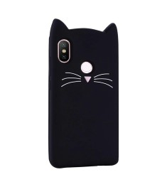 Силикон Kitty Case Чехлы для Xiaomi Mi A2 / Mi6x (Чёрный)