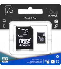 Карта памяти Touch & Go 16Gb (Class 4) + SD-адаптер