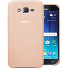 Силиконовый чехол Original Case Samsung Galaxy J7 (2015) J700 (Пудра)