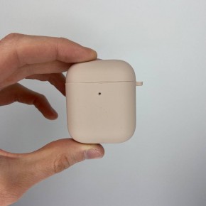 Чехол для наушников Full Silicone Case with Microfiber Apple AirPods Pink Sand