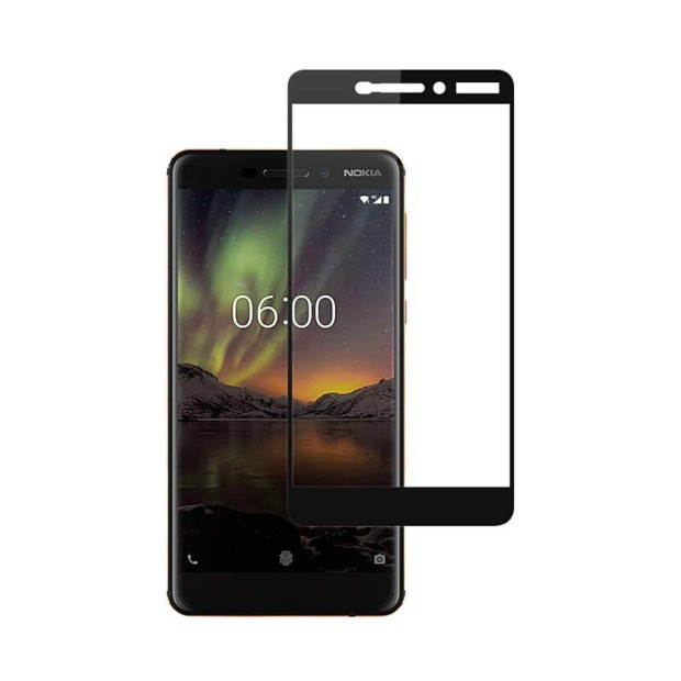 Стекло 5D Nokia 6 (2018) Black