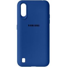 Силикон Junket Cace Samsung Galaxy A01 (Синий)