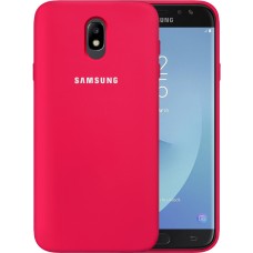 Силикон Original Case Samsung Galaxy J7 (2017) J730 (Малиновый)