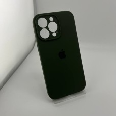 Силикон Original RoundCam Case Apple iPhone 13 Pro (69) Atrovirens