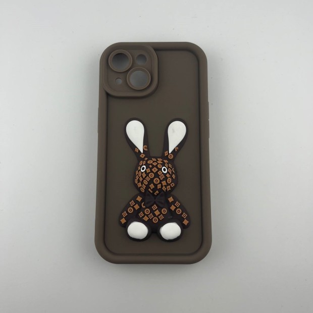 Чехол Pretty Things Case Apple iPhone 15 (Brown/Rabbit)