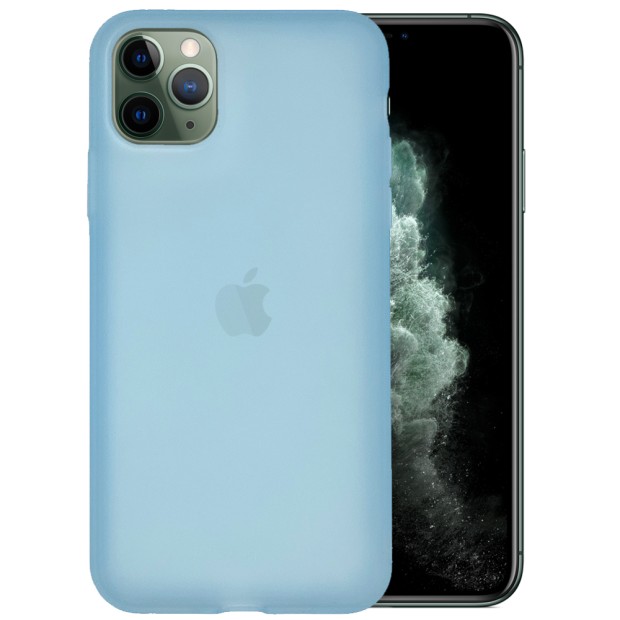 Силикон TPU Latex Apple iPhone 11 Pro Max (Голубой)