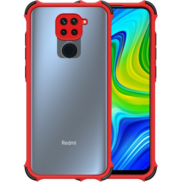 Чехол Armor Frame Xiaomi Redmi Note 9 / Redmi 10x (Красный)