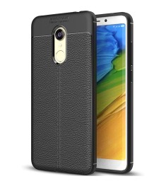 Силикон Leather Case Xiaomi Redmi 5 Plus (черный)