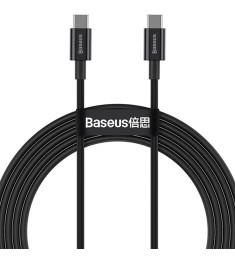 USB-кабель Baseus Superior 100W (2m) (Type-C to Type-C) (Чёрный) CATYS-C01