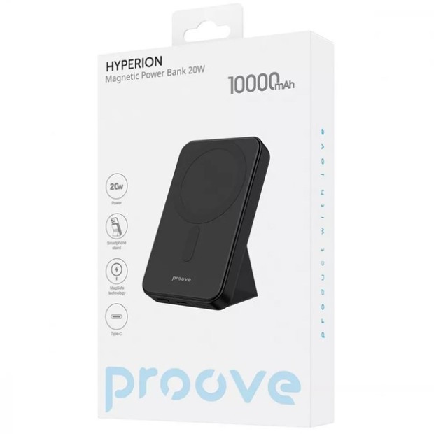 Беспроводной аккумулятор Proove Hyperion 20W 10000mAh (Black)