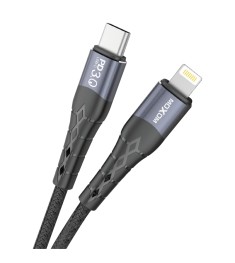 USB-кабель Moxom MX-CB34 (Type-C to Lightning) (Чёрный)