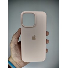 Силикон Original Round Case Apple iPhone 14 Pro Max (08) Pink Sand