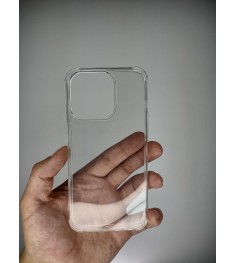 Чехол силиконовый 6D Apple iPhone 15 Pro (Прозрачный)