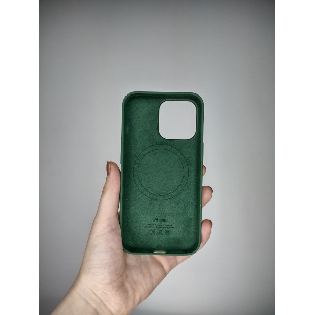Чехол Silicone Case with MagSafe Apple iPhone 13 Pro (Clover)