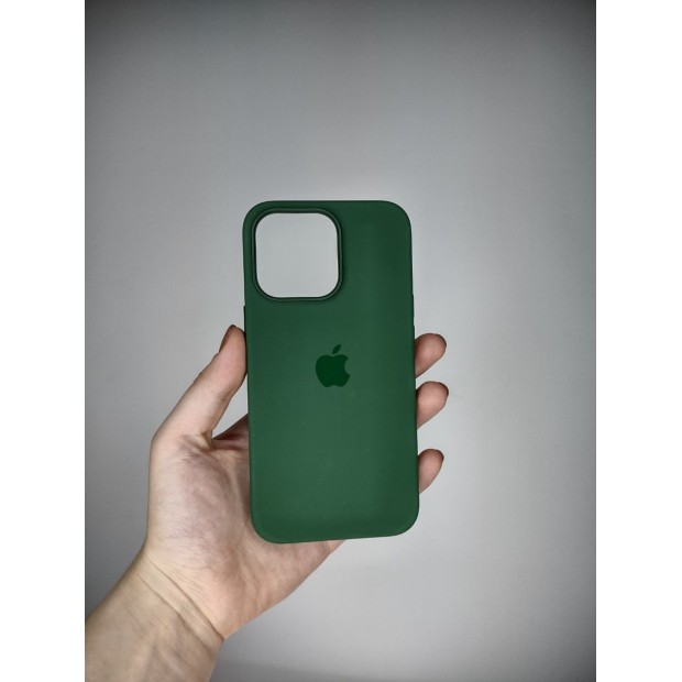 Чехол Silicone Case with MagSafe Apple iPhone 13 Pro (Clover)