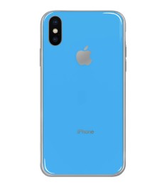 Силиконовый чехол Zefir Case Apple iPhone X / XS (Голубой)
