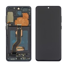 Дисплей для Samsung G985 Galaxy S20 Plus с чёрным тачскрином и чёрной корпусной рамкой OLED