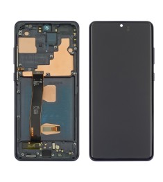 Дисплей для Samsung G988 Galaxy S20 Ultra с чёрным тачскрином и чёрной корпусной..