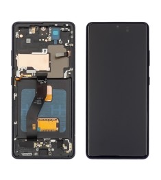 Дисплей для Samsung G998B Galaxy S21 Ultra с чёрным тачскрином и чёрной корпусно..