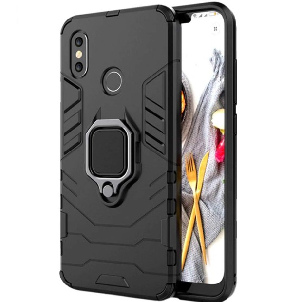 Бронь-чехол Ring Armor Case Xiaomi Redmi Note 6 / Note 6 Pro (Чёрный)