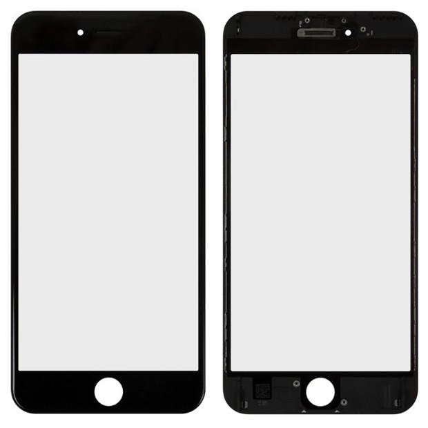 Защитное стекло для дисплея Apple iPhone 6s Plus Black + Frame + OCA (AAA)