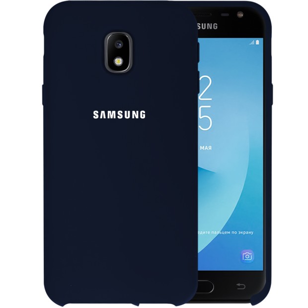 Силикон Original Case HQ Samsung Galaxy J3 (2017) J330 (Тёмно-синий)