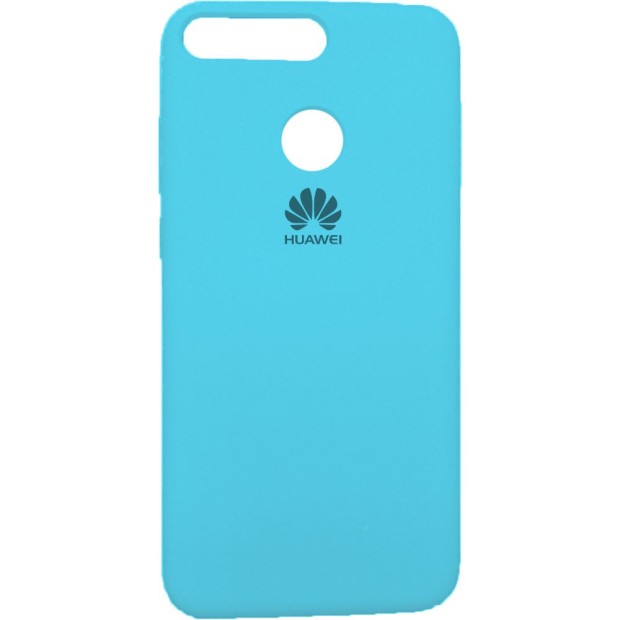 Силиконовый чехол Original Case Huawei Y6 (2018) (Голубой)