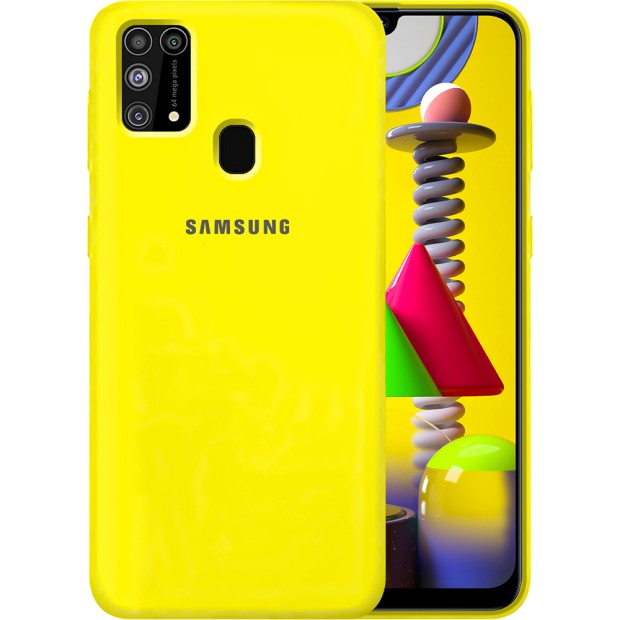 Силикон Original Case Samsung Galaxy M31 (2020) (Жёлтый)