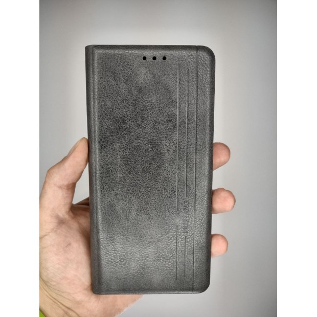 Чехол-книжка Leather Book Xiaomi Redmi Note 11 / Note 11S (Серый)