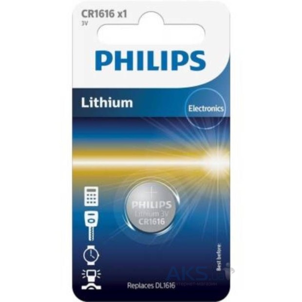 Батарейка Phillips Lithium CR1616