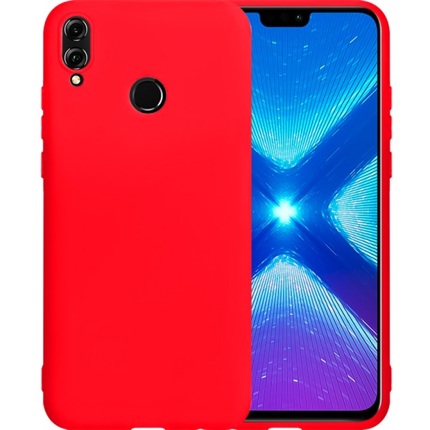 Силиконовый чехол iNavi Color Huawei Honor 8X (Красный)