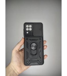 Бронь-чехол Ring Serge Armor ShutCam Case Samsung Galaxy A22 (2021) (Чёрный)