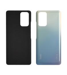 Заднее стекло корпуса для Xiaomi Redmi Note 10 Pro 4G Glacier Blue светло-голубо..