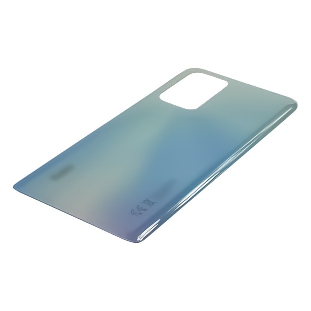Заднее стекло корпуса для Xiaomi Redmi Note 10 Pro 4G Glacier Blue светло-голубое
