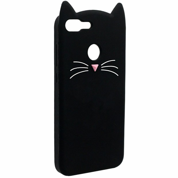 Силиконовый чехол Kitty Case Huawei Honor 9 Lite (чёрный)