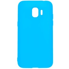 Силиконовый чехол iNavi Color Samsung Galaxy J2 (2018) J250 (голубой)