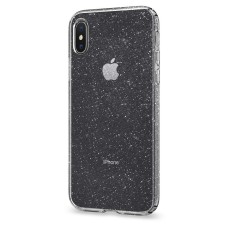 Силиконовый чехол Glitter Apple iPhone X / XS (черный)